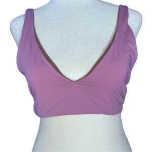 Ay Natrurel by Gottex swim bikini top size 12 reversible pink/brown w/scrunchie